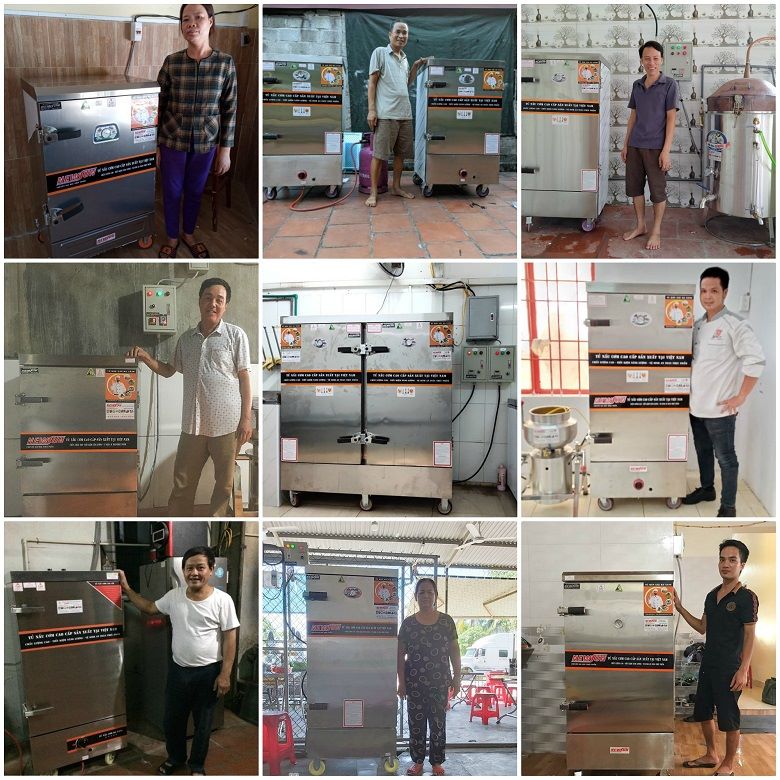 Khách hàng lựa chọn tủ nấu cơm công nghiệp NEWSUN
