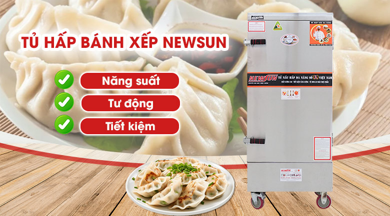 Tủ hấp bánh xếp - Thay đổi cách hấp bánh truyền thống