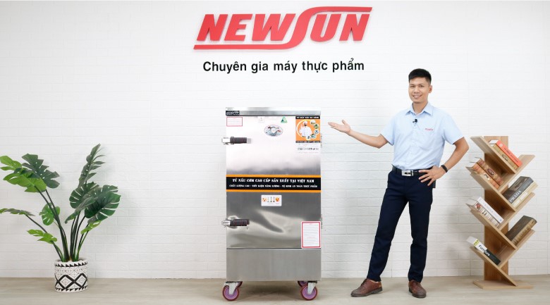 Hình ảnh thực tế tủ nấu cơm bằng điện NEWSUN