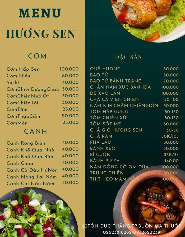 Hương Sen - Nhà hàng chay Buôn Ma Thuột