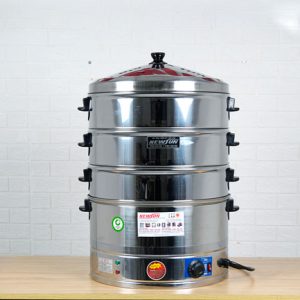 Nồi hấp bánh bao 3 tầng bằng dùng điện 47cm