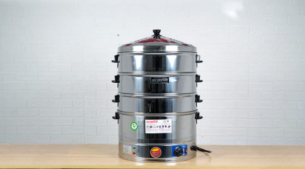 Nồi hấp bánh bao 3 tầng bằng dùng điện 47cm