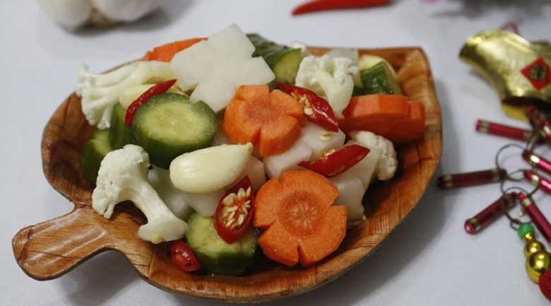 Hướng dẫn làm rau củ ngâm chua ngọt chuẩn vị bằng 4 bước hướng dẫn làm rau củ ngâm chua ngọt, thưởng thức
