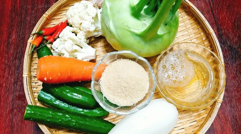 Hướng dẫn làm rau củ ngâm chua ngọt chuẩn vị bằng 4 bước hướng dẫn làm rau củ ngâm chua ngọt, gọt