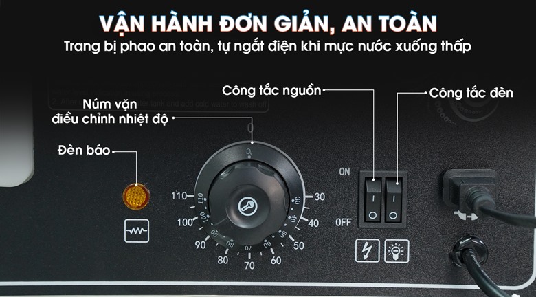 Tủ hấp bánh bao 5 tầng ZB-500 Vận hành đơn giản, an toàn