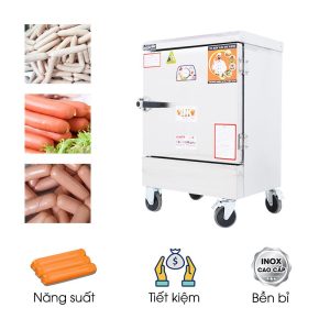 Tủ hấp xúc xích 6 khay